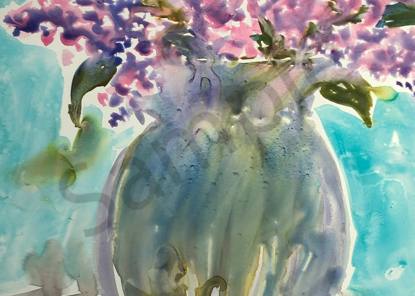 Lilacs On Yupo Art | Jennifer Love Artwork