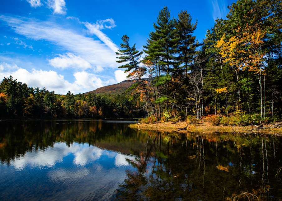 Gilson Pond New Hampshire In Autumn Photography Art | Photography by SC