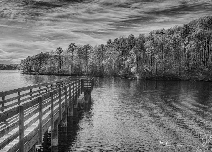Fishing Pier on a lake in South Carolina