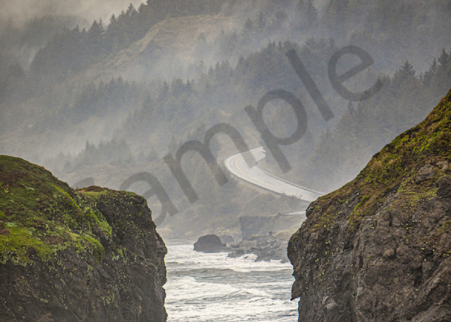 A view of the Oregon coastline from Myers Creek