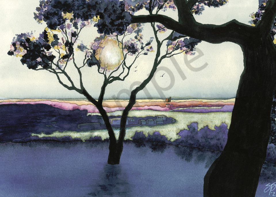 "Let the Light Shine" - watercolor painting reproduction