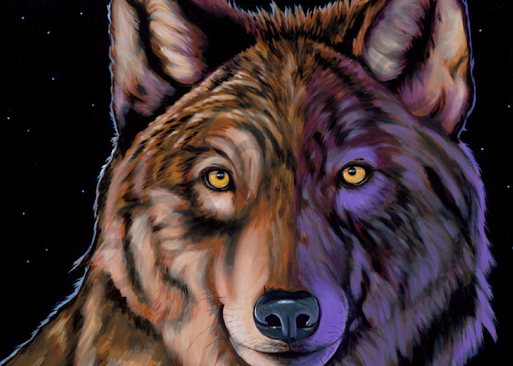 Wolf paintings by John R. Lowery available as art prints.