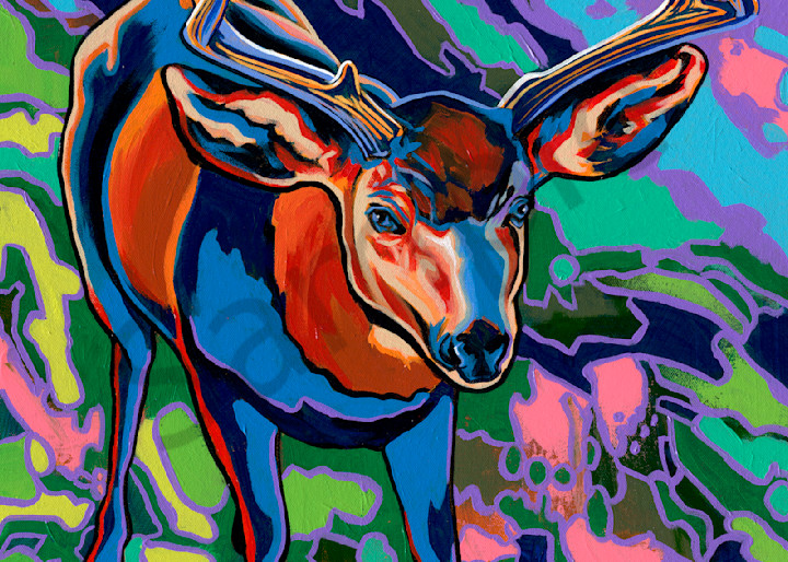 Colorful elk paintings by John R. Lowery for sale as art prints.