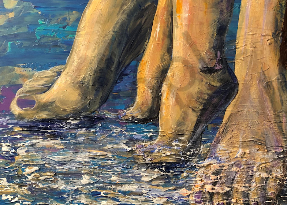 Mermaid's First Steps Art | Cindy Williams Ware Art