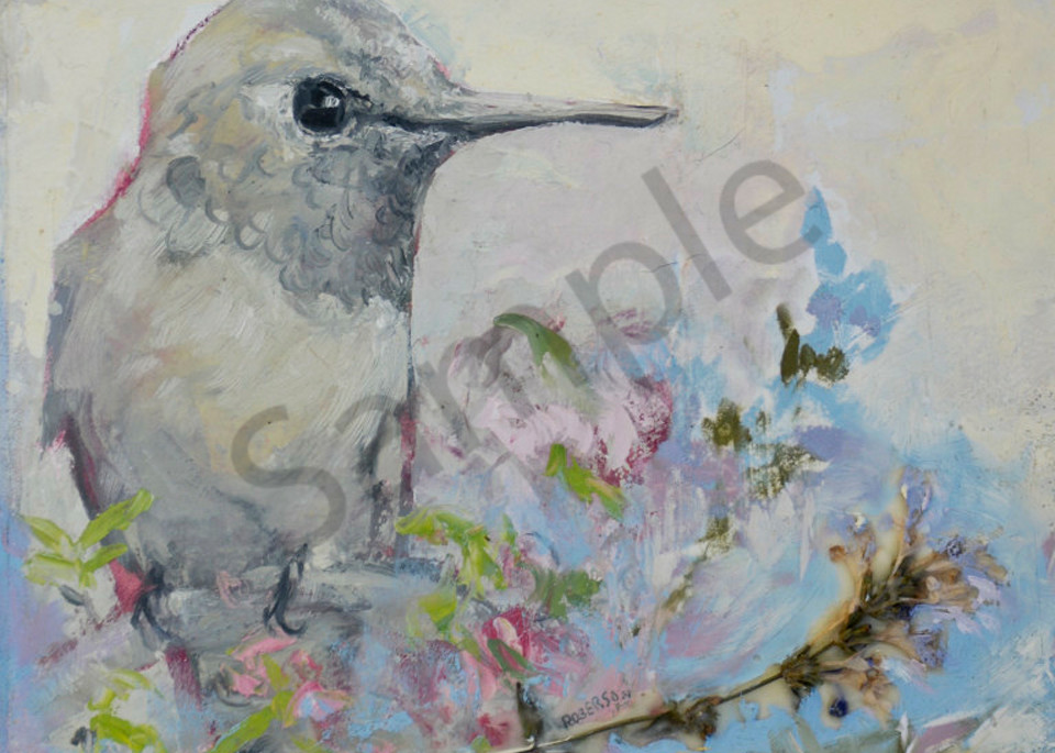 Blue Garden Hummingbird Considered Art | Mary Roberson