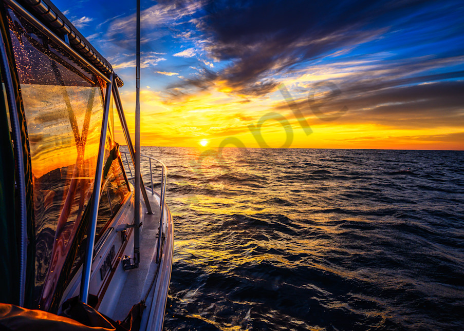 Boat Sunset - 2