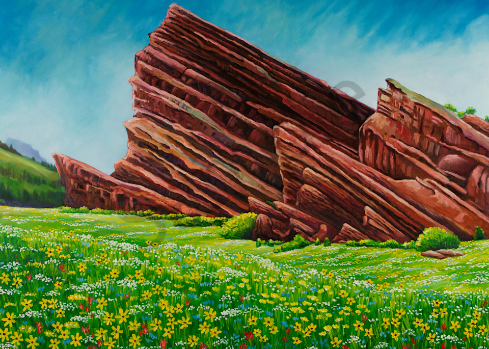 Red Rocks Blossoms  Art | Ted Garcia Fine Art