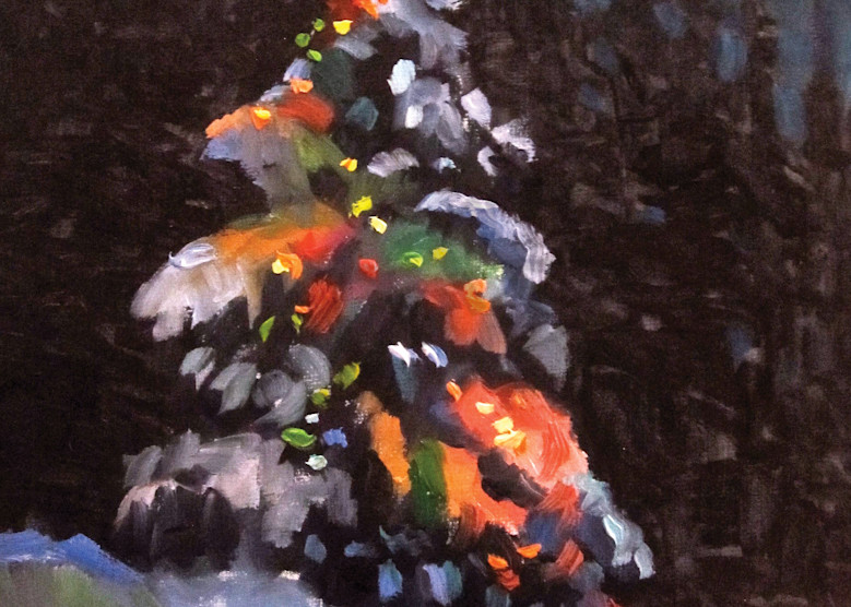 Mountain Christmas Tree Art | Ted Garcia Fine Art