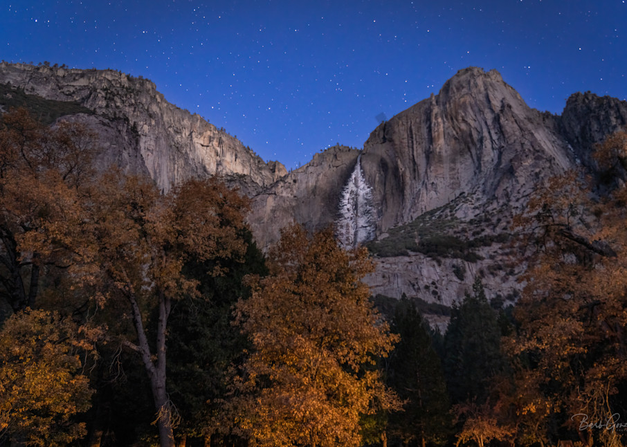 Yosemitefalls  Night Photography Art | Barb Gonzalez Photography