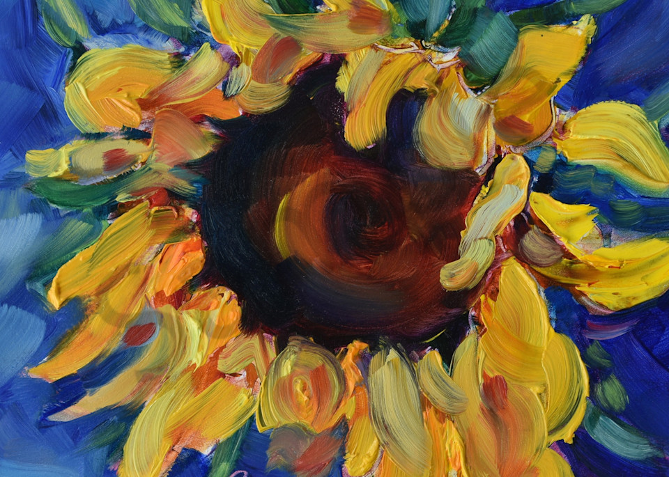 Compassion Sunflower For Ukraine Art | Sylvina Rollins Artist