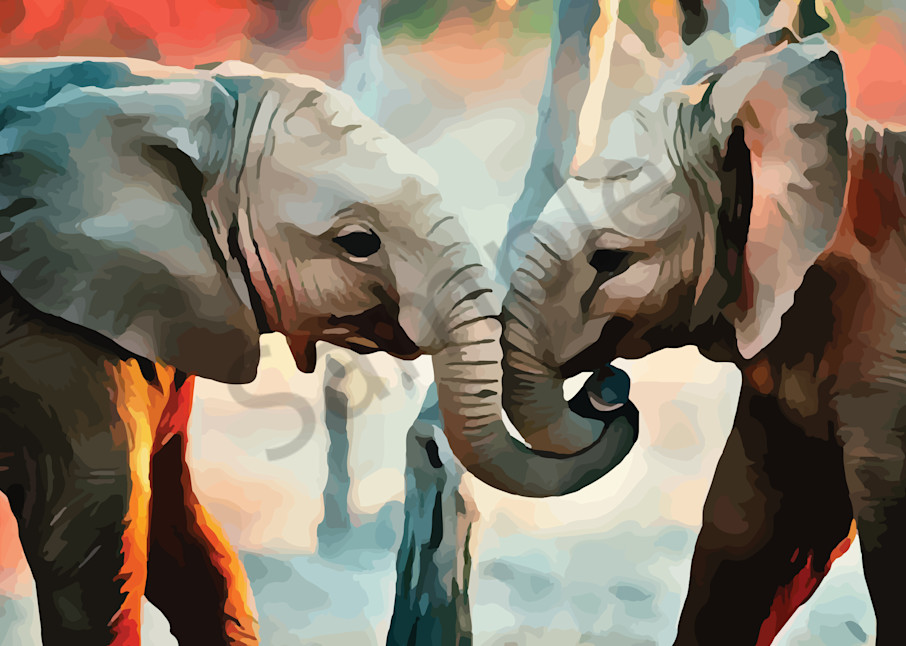 Cuddling_Elephants