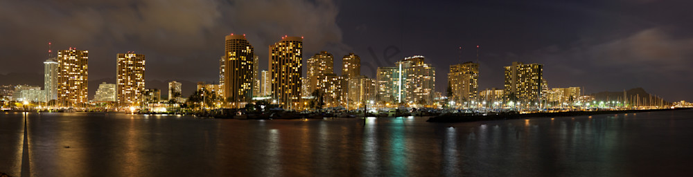 Hawaii Photography | Waikiki Lights by Erik Molina