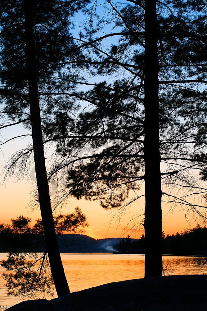 Sundown on Rock Lake
