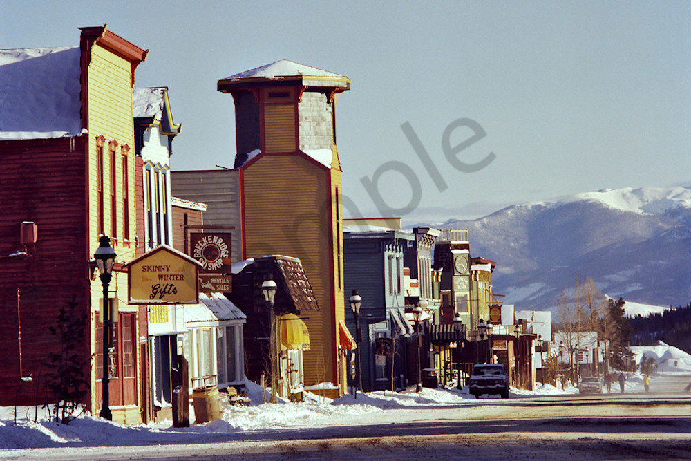 Breckenridge,Colorado Main Street around 1980
