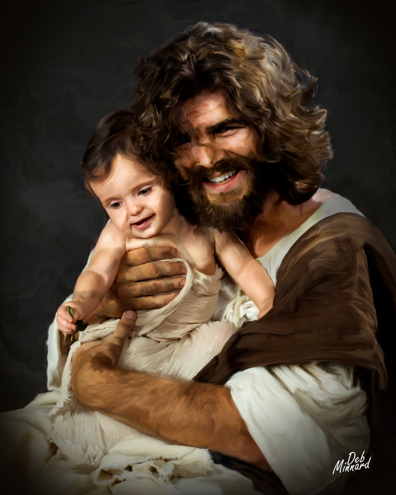 Jesus Hugging Little Girl