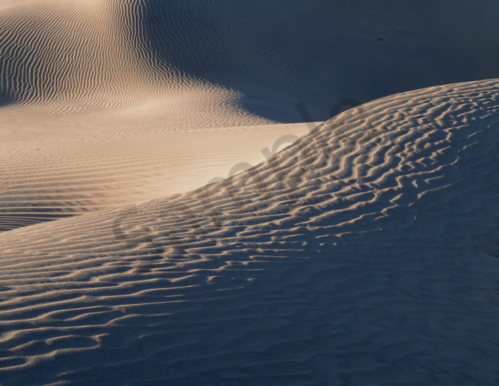 Wind swept sand dunes in Death Valley National Park