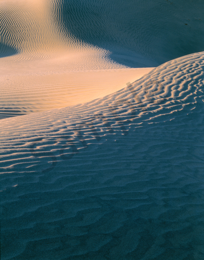 Wind swept sand dunes in Death Valley National Park