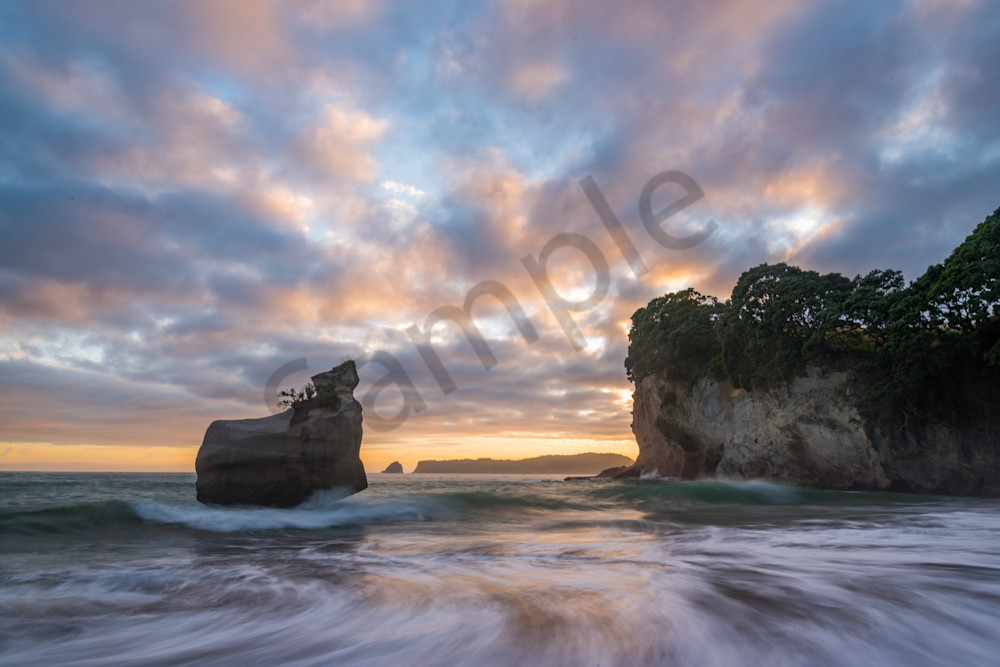 Cathedral Cove Sunrise Art | Nelson Fine Art Printing