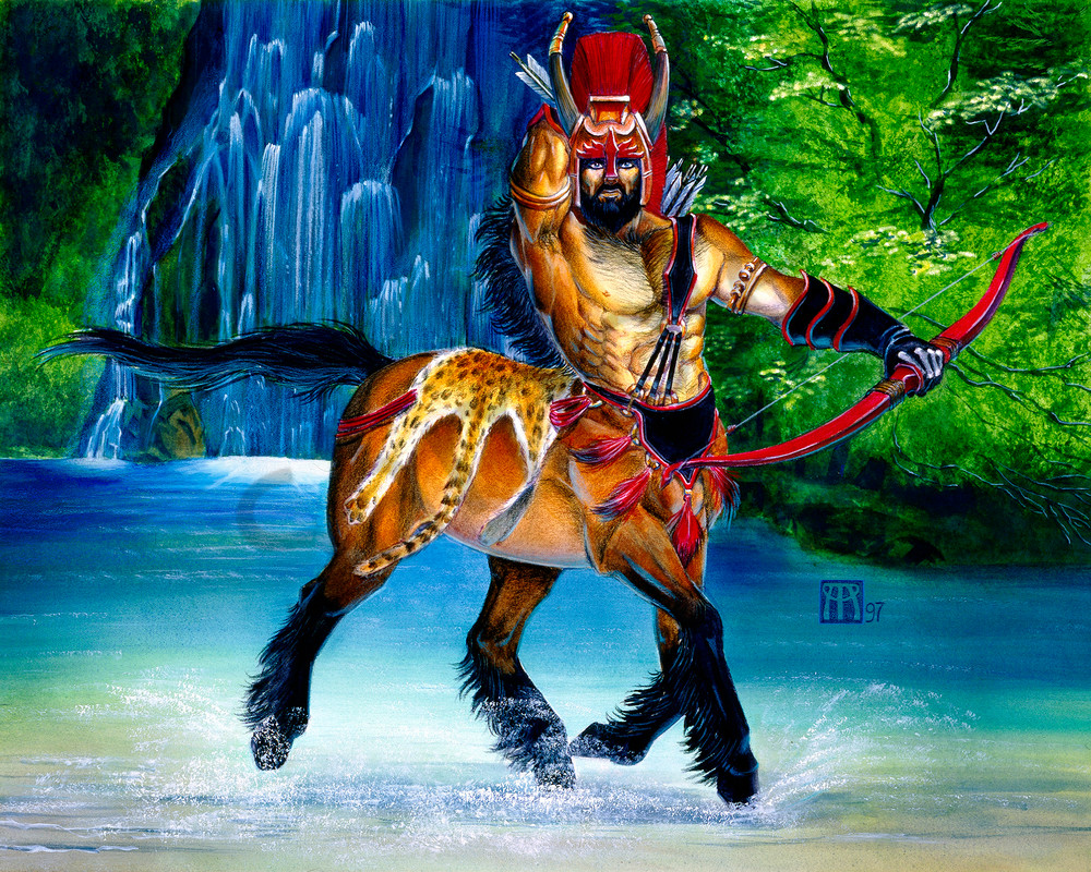 Centaur Warden with Waterfall