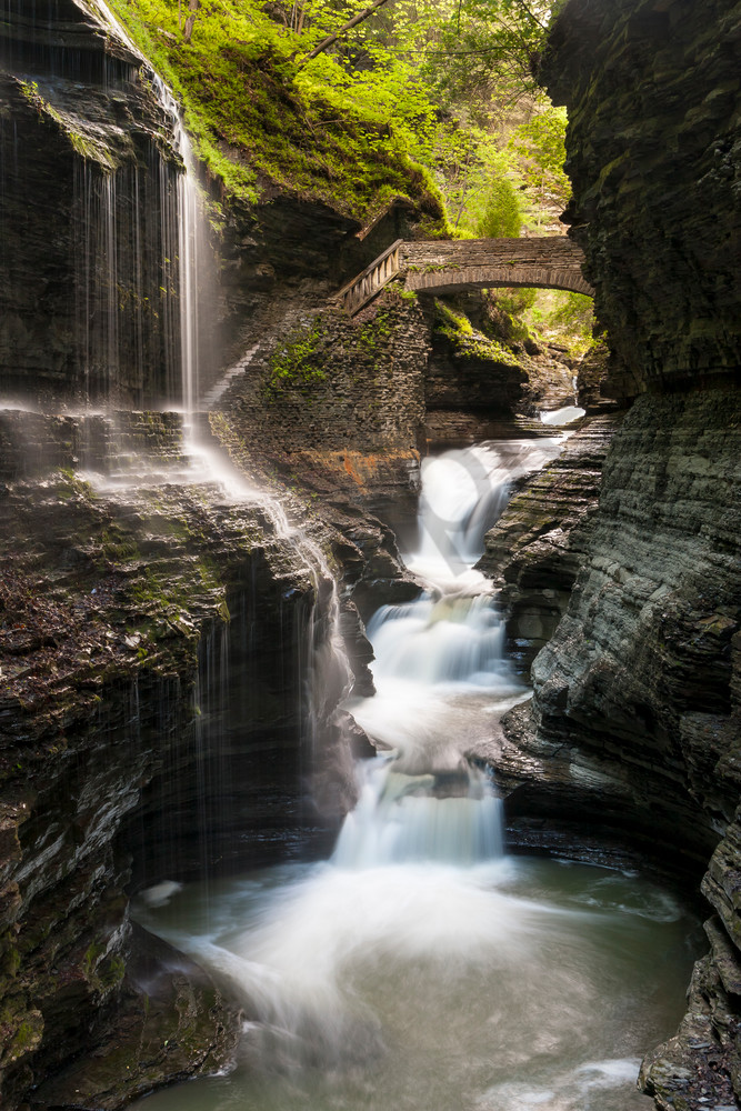 Waterfall Wall Art: Mysterious Gorge