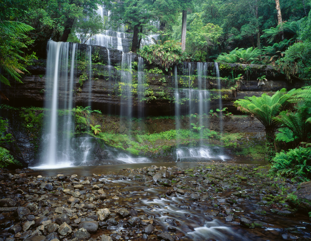 Russell Falls in Mt. Fields National Park, Tasmania, Australia