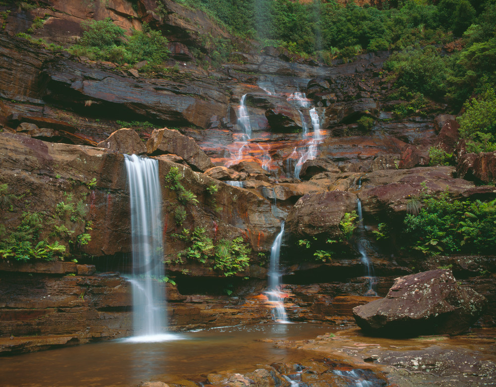 Wentworth Falls in Blue Mountains National Park, New South Wales, Australia