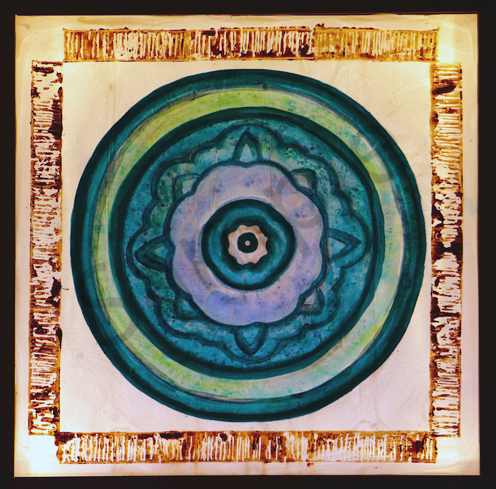 Zen Blue Dot Meditation Print