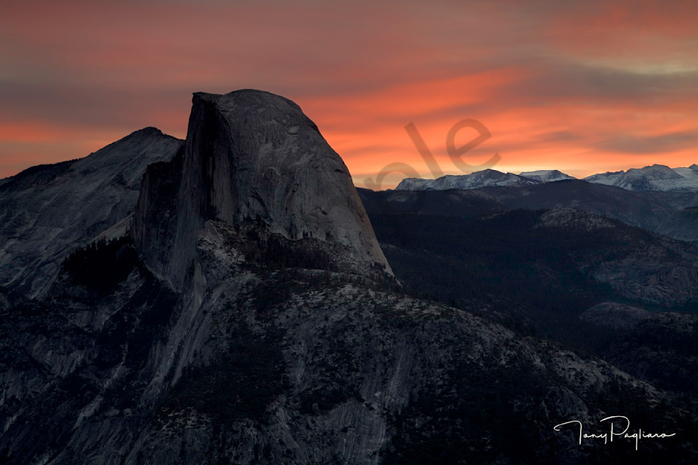 Half Dome at Dawn Photograph for sale as fine art by Tony Pagliaro