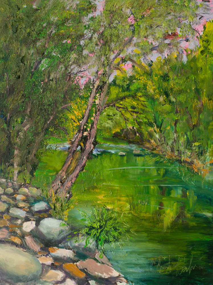 Oak Creek Sedona Oil Painting by Mark Hafeman