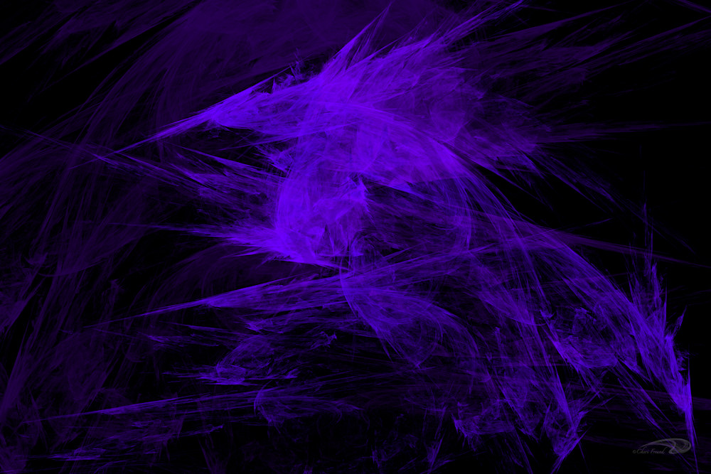 Purpleness frosty digital art by Cheri Freund