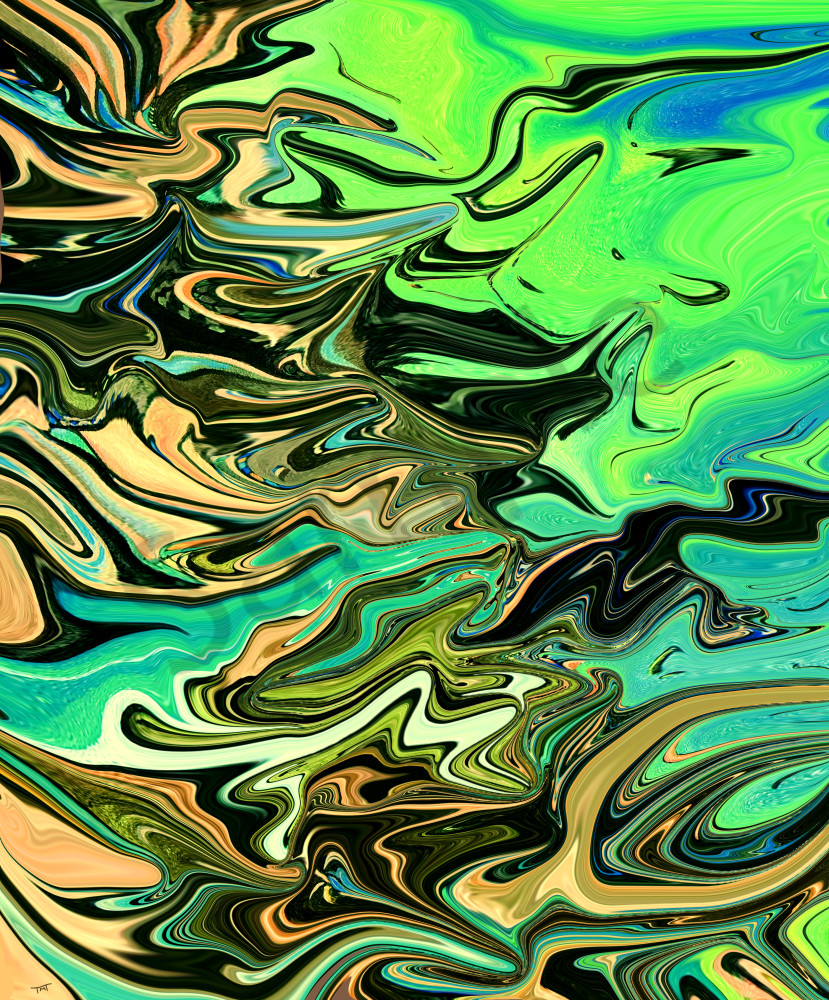 Chaotic Colour digital art print