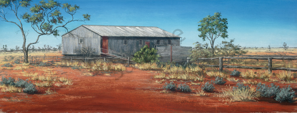 Pera Bore Woolshed by Jenny Greentree Pera Bore Woolshed by Jenny Greentree