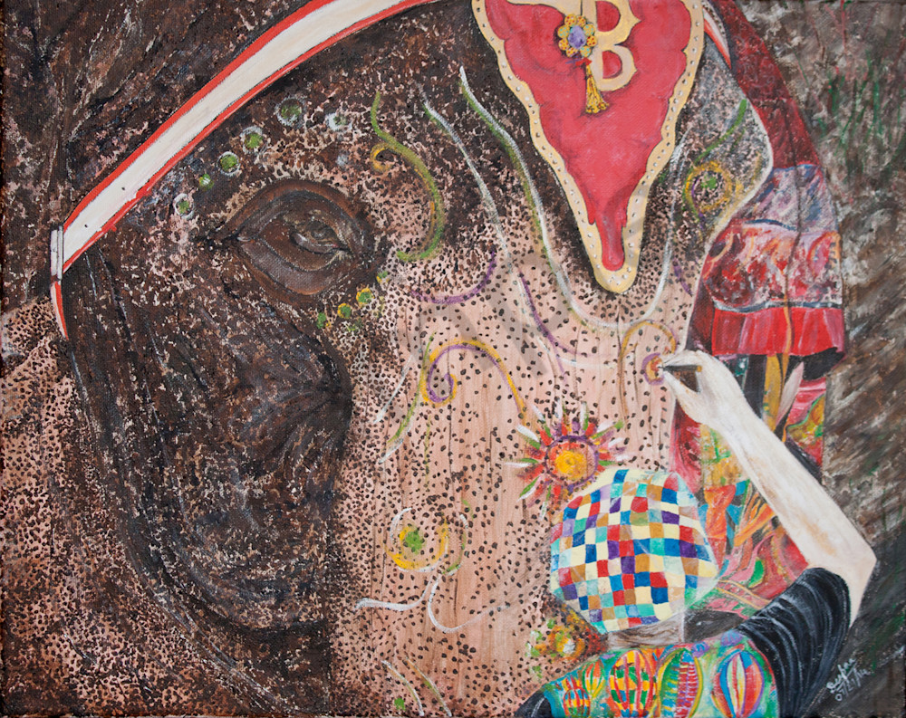 Circus Elephant Indian Art Wall Paintings For Sale Deepa Arts