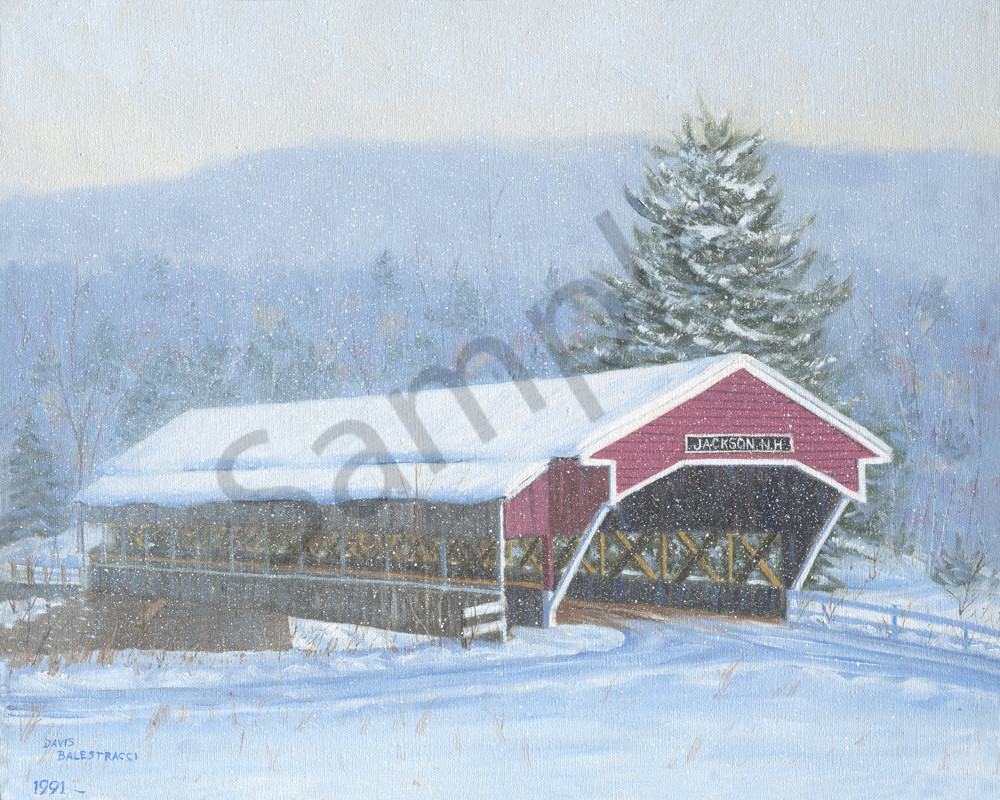 Nh Covered Bridge Scene