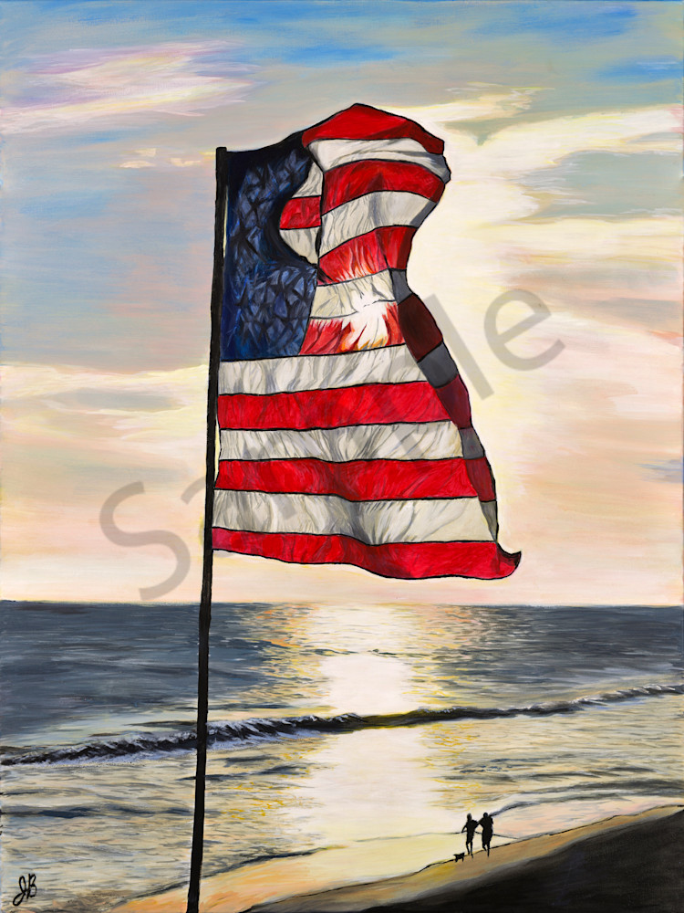 American Flag Art Paintings Huntington Beach Ca