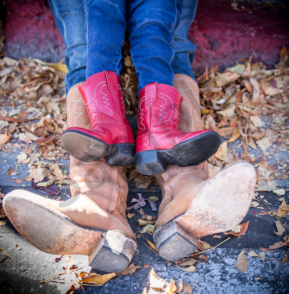 Mother and Daughter Cowboy boots photo for sale by Barb Gonzalez Photography