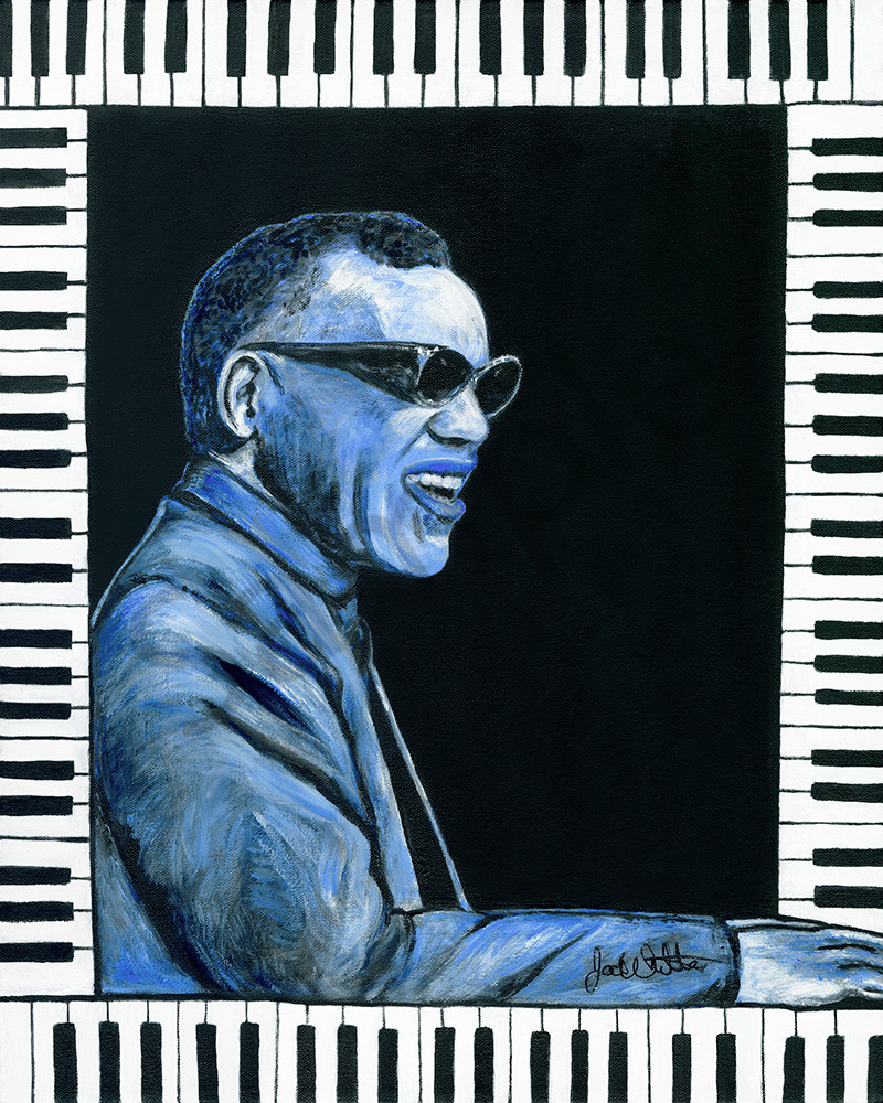 Ray Charles Jazz Print