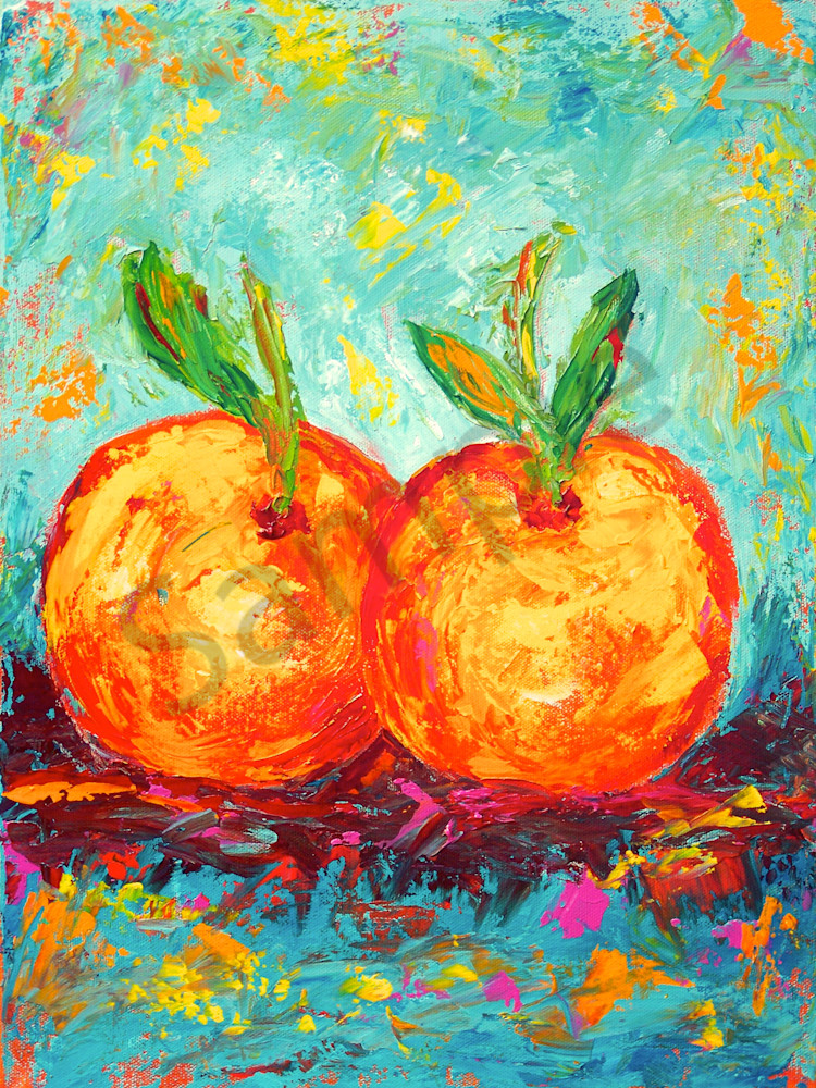 Two Oranges painting