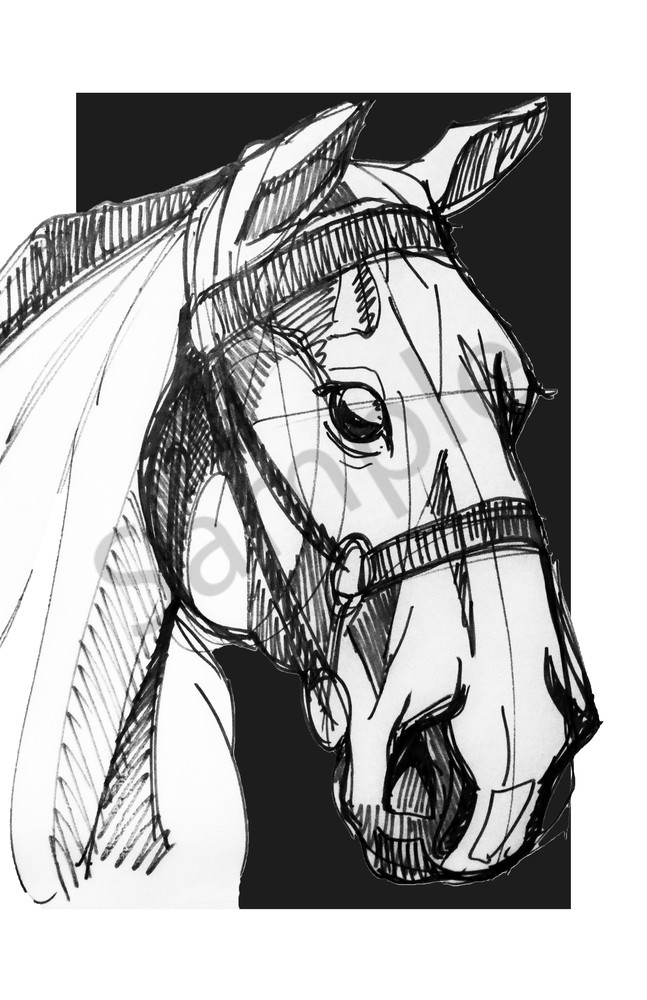 Horse 11x17 Art | Motorgirl Studios