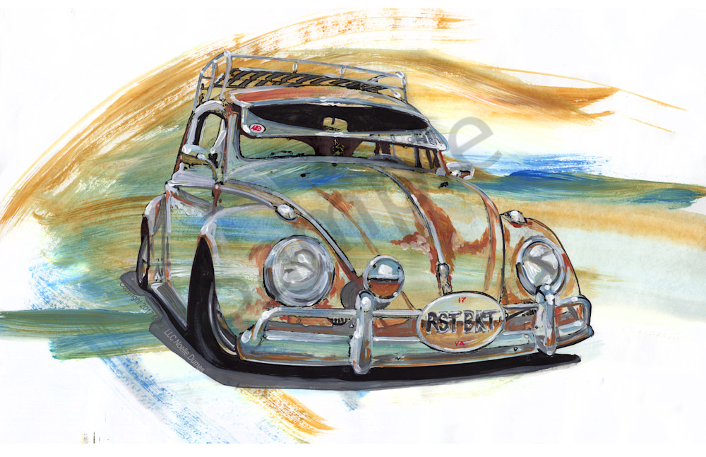 Rust Bucket Bug  Art | Motorgirl Studios
