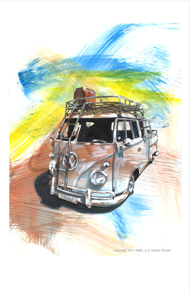 Vw Pu Rust Print Art | Motorgirl Studios