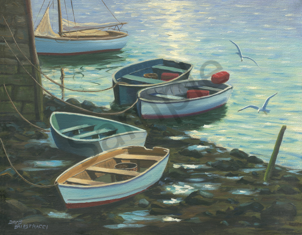 Colorful Rowboat Print