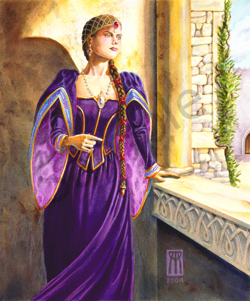 Queen Guinevere role playing game print