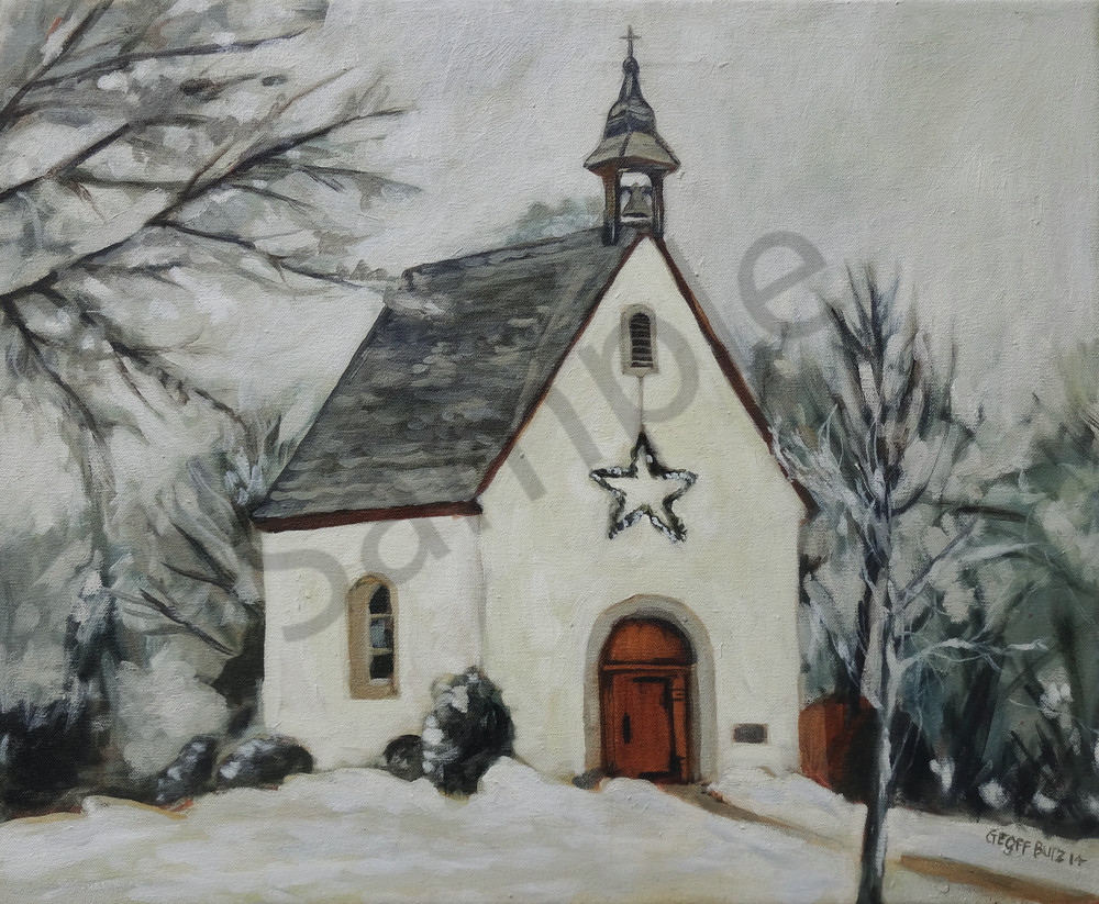 Schoenstatt Shrine Minnesota in Snow Art Print