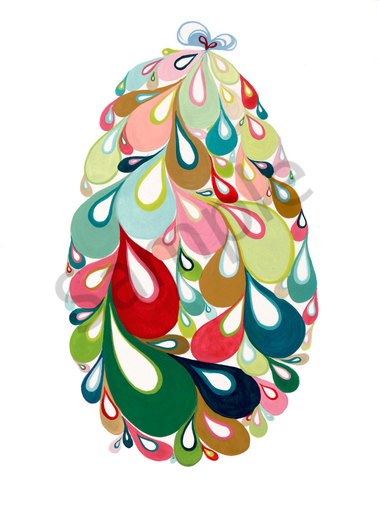 Swirl Egg (Bg/Pink) Art | Cynthia Mosser Fine Art