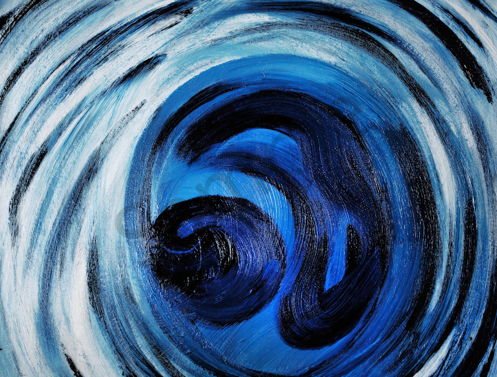 Blue Swirl | Dewey Mann | Dewey Mann Art | Abstract | Art | Fine Art | Painting | Acrylic | Canvas