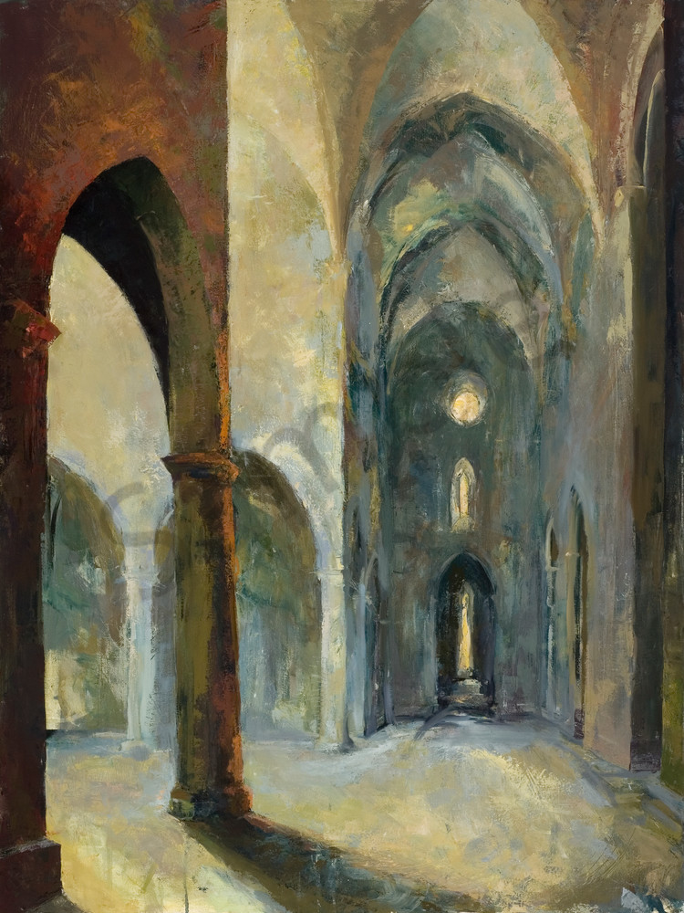 Santa Croce Florence Painting by Michelle Arnold Paine
