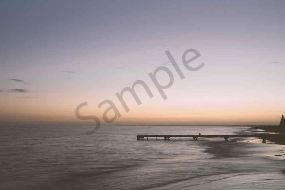 Peaceful and tranquil sunrise fine art photograph at Busselton Jetty.