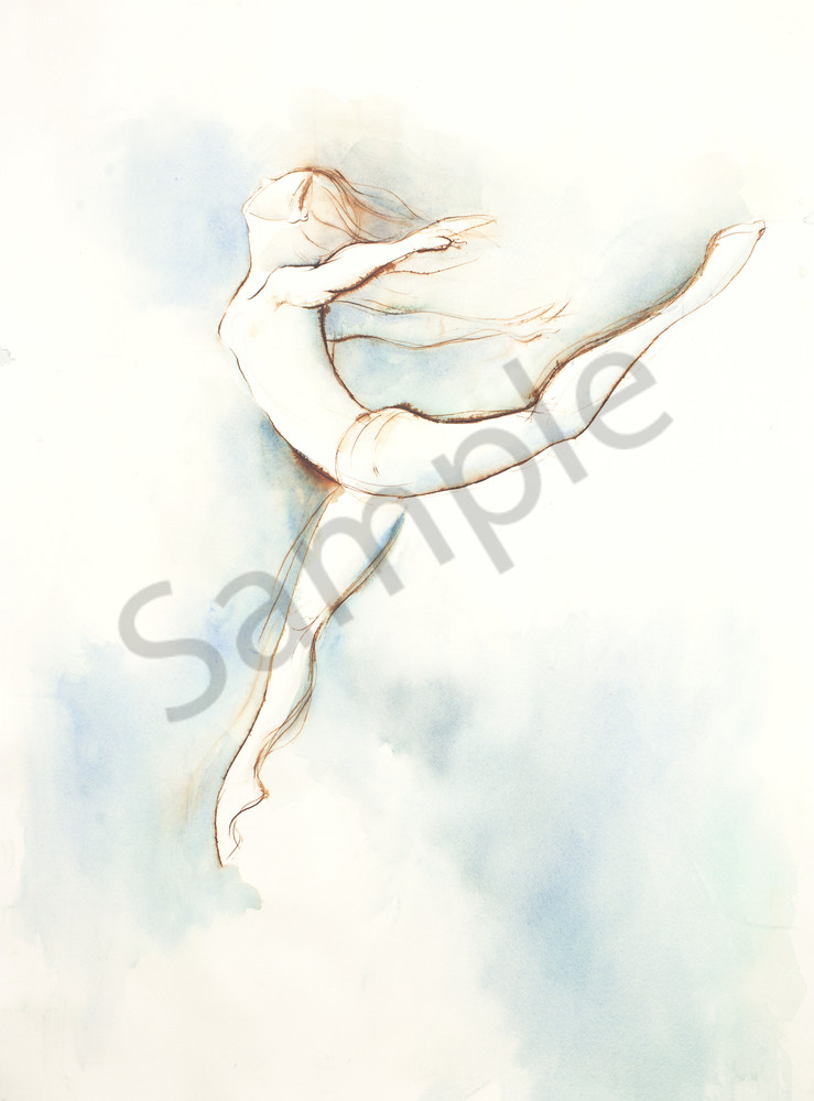 Leaping Dancer Art Print by Michelle Arnold Paine