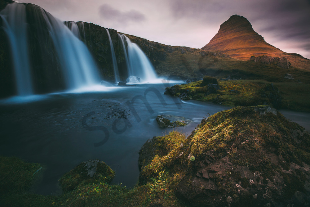 Iceland waterfall,